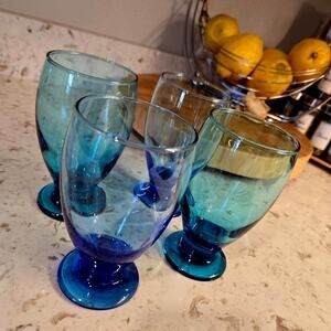 Vintage Cristar Glass Tumbler Set
